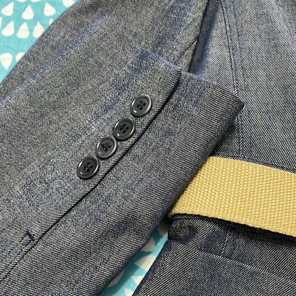 75. BNWOT BCBGMAXAZRIA denim blazer sz S - Picture 6 of 6